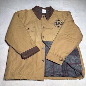 UA Canvas Chore Coat Mens XL Blanket Lined Barn Jacket USA Union Made Workwear